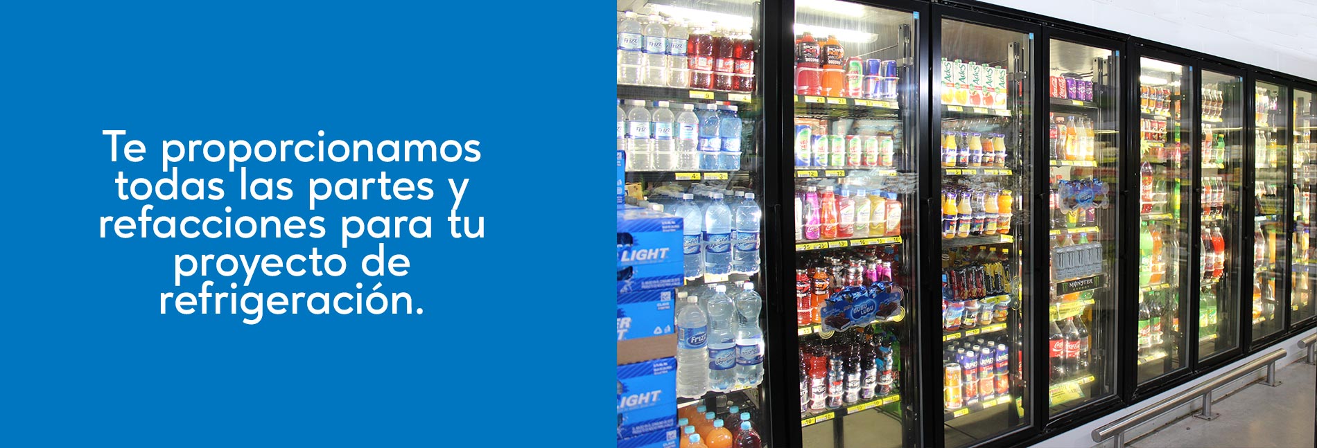 Te proporcionamos todas las piezas para armar tu cuarto frigorifico